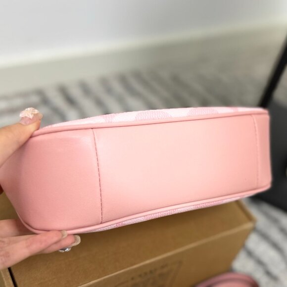NWT Coach Teri Powder Pink Shoulder Bag CAL51 Crescent Crossbody Purse - Picture 7 of 8